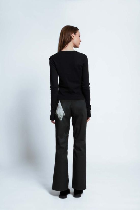  Leeann Huang 데님 팬츠 리앤 황 빅 포크 진 블랙 - OTHER BRANDS