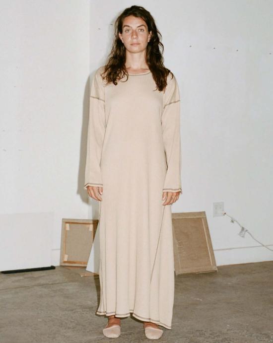  베이스레인지 롱 원피스 Baserange Shaw Kaftan 달팽이관 - BASERANGE