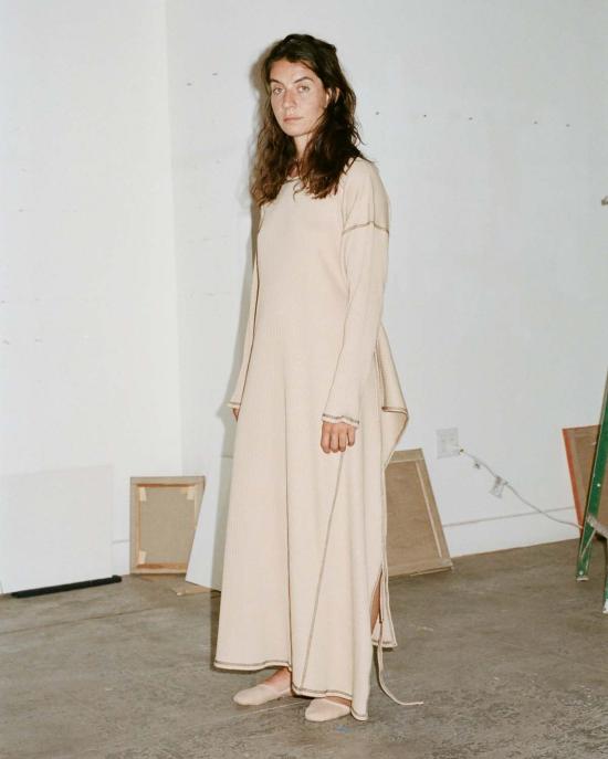  베이스레인지 롱 원피스 Baserange Shaw Kaftan 달팽이관 - BASERANGE