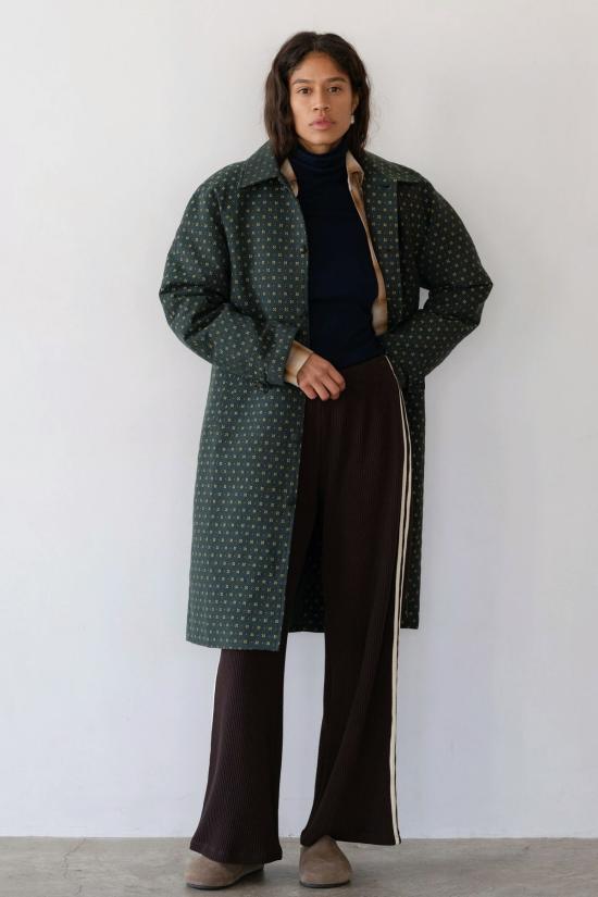  도니 크롭 팬츠 . 써멀 크롭 스트라이프 팬츠 - DONNI.