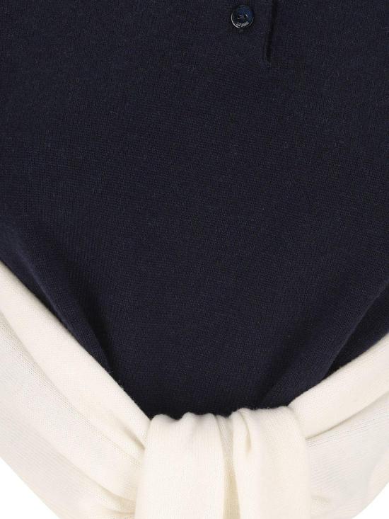  로에베 스웨터 오픈 백 폴로  블루 - LOEWE