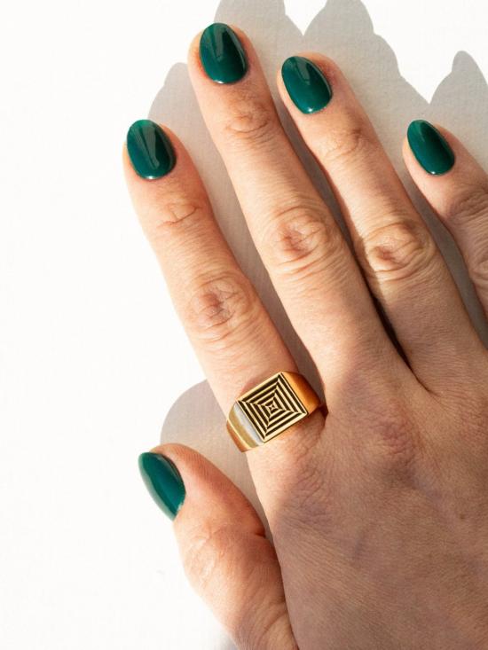  레이첼 길버트 반지 길버트 포털 링 14k 금도금