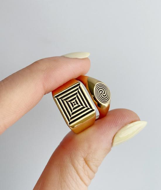  레이첼 길버트 반지 길버트 포털 링 14k 금도금 - RACHEL GILBERT