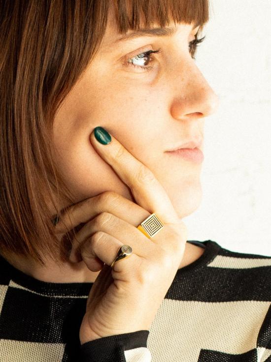  레이첼 길버트 반지 길버트 포털 링 14k 금도금 - RACHEL GILBERT