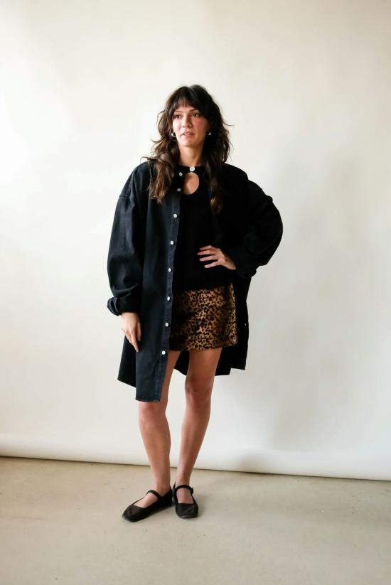  마르지엘라 데님 자켓 메종  데님 코트 블랙 - MAISON MARGIELA