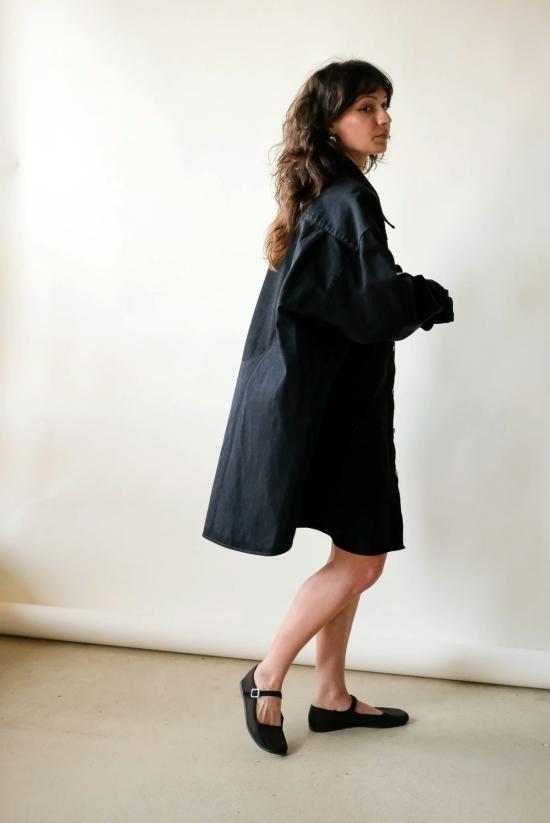  마르지엘라 데님 자켓 메종  데님 코트 블랙 - MAISON MARGIELA