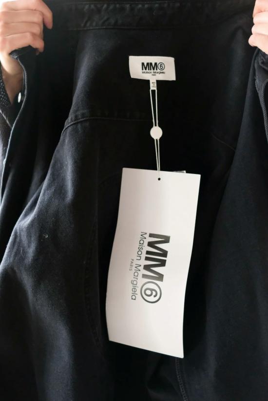  마르지엘라 데님 자켓 메종  데님 코트 블랙 - MAISON MARGIELA