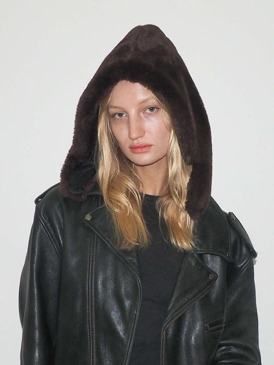  클라이드 모자 스노우 후드 밍크 - CLYDE