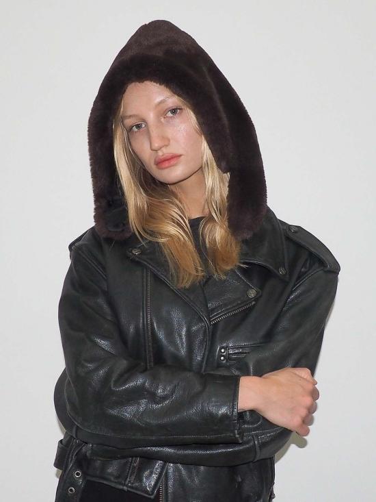  클라이드 모자 스노우 후드 밍크 - CLYDE