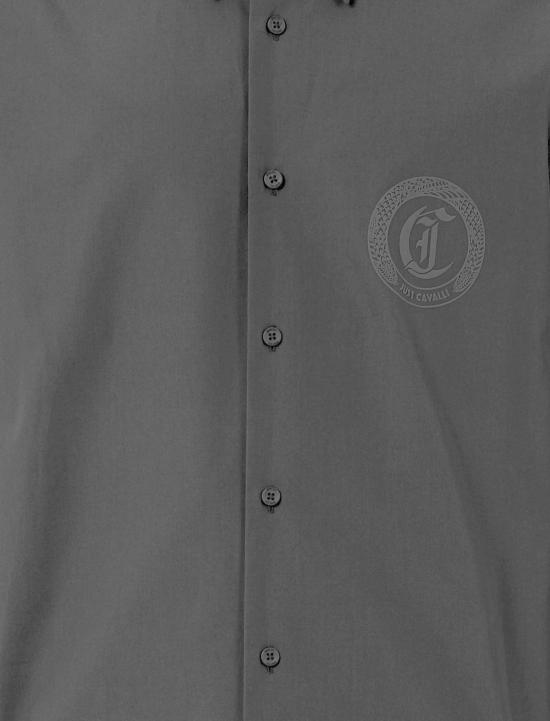  로베르토 카발리 셔츠 저스트 카발리 블랙 셔츠 블랙 - ROBERTO CAVALLI