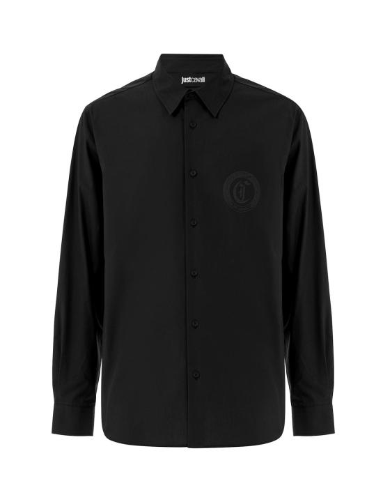  로베르토 카발리 셔츠 저스트 카발리 블랙 셔츠 블랙