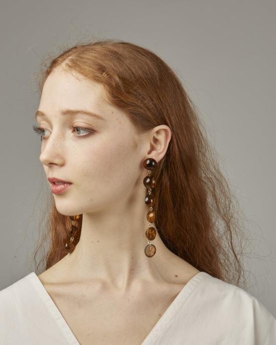  발렛 스튜디오 이어링 발레 스튜디오 탈룰라 귀걸이 앰버 - VALET STUDIO