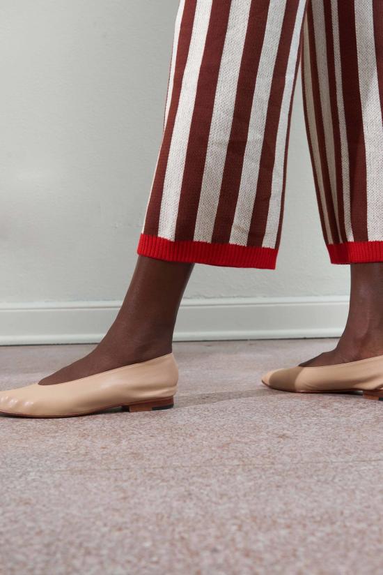  마리아 스탠리 크롭 팬츠 갈로 팬츠 스트라이프 - MARIA STANLEY