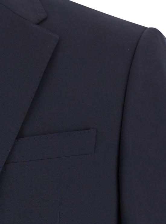 엠포리오 아르마니 수트 자켓 클래식 리버스 더블 브레스트 수트 (블루) - EMPORIO ARMANI