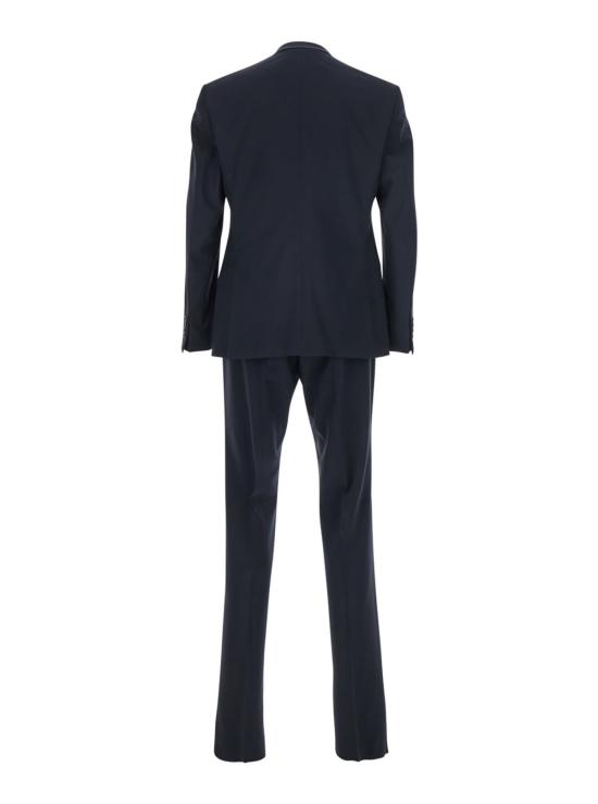  엠포리오 아르마니 수트 자켓 클래식 리버스 더블 브레스트 수트 (블루) - EMPORIO ARMANI