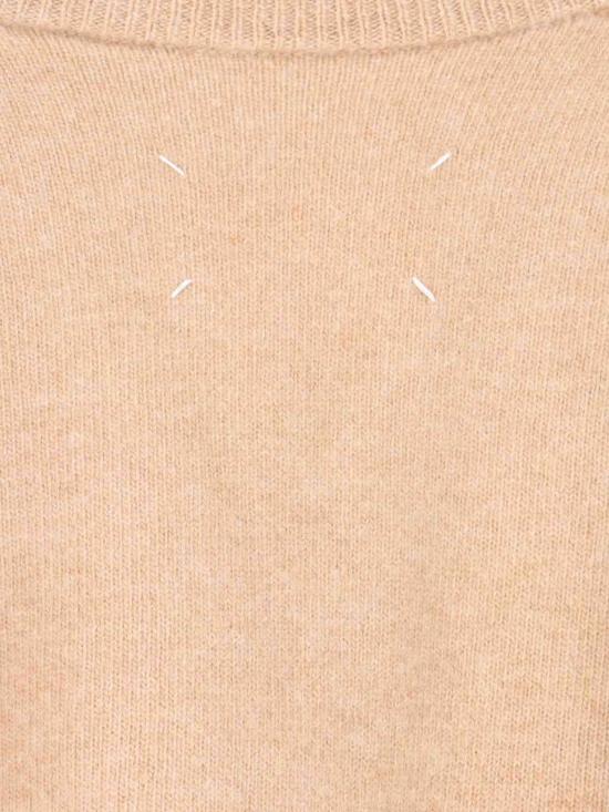  마르지엘라 가디건 메종  브이넥  베이지 - MAISON MARGIELA