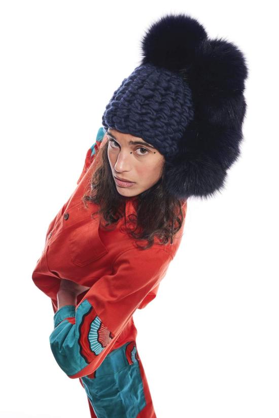  Mischa Lampert 모자 미샤 램퍼트 네이비 포호크 + 네이비 XL 폼스 - OTHER BRANDS