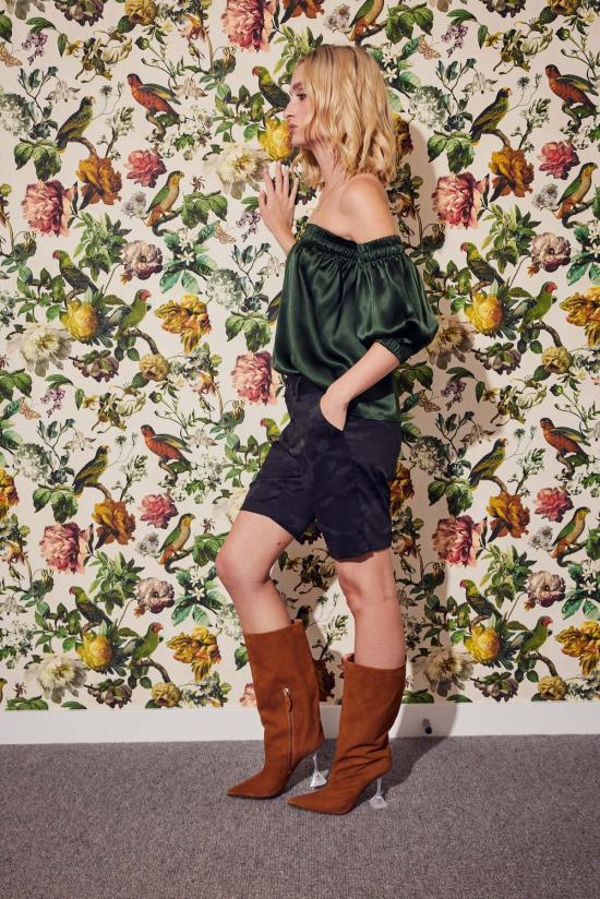  Lindsay Nicholas New York 숏팬츠 린지 니콜라스 뉴욕 엘리자베스 쇼트 블랙 카모 - OTHER BRANDS