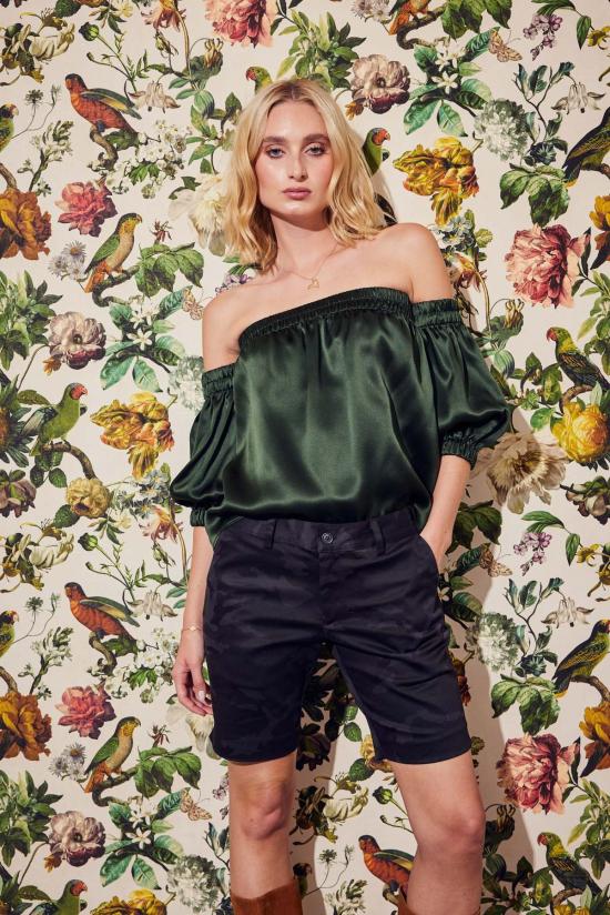  Lindsay Nicholas New York 숏팬츠 린지 니콜라스 뉴욕 엘리자베스 쇼트 블랙 카모 - OTHER BRANDS