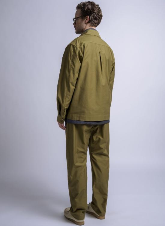  GREI. 자켓 그레이. 텀블드 크레이프 새틴 사진작가 재킷 올리브 - OTHER BRANDS