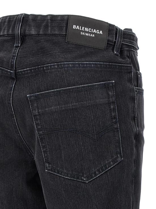  발렌시아가 데님 팬츠 스키 진 블랙 - BALENCIAGA