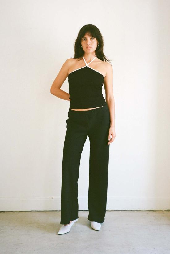  질 로드리게즈 민소매 티셔츠 길 로드리게스 줄리아 콘트라스트 홀터탑 - GIL RODRIGUEZ