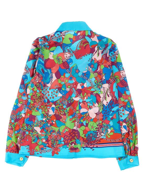  [키즈] 베르사체 셔츠 아동용 꽃무늬 셔츠 멀티컬러 - VERSACE