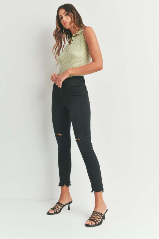  저스트 블랙 데님 데님 팬츠 리미트리스 스키니 - JUST BLACK DENIM