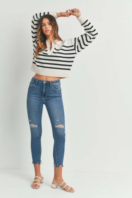  저스트 블랙 데님 데님 팬츠 리미트리스 스키니 - JUST BLACK DENIM