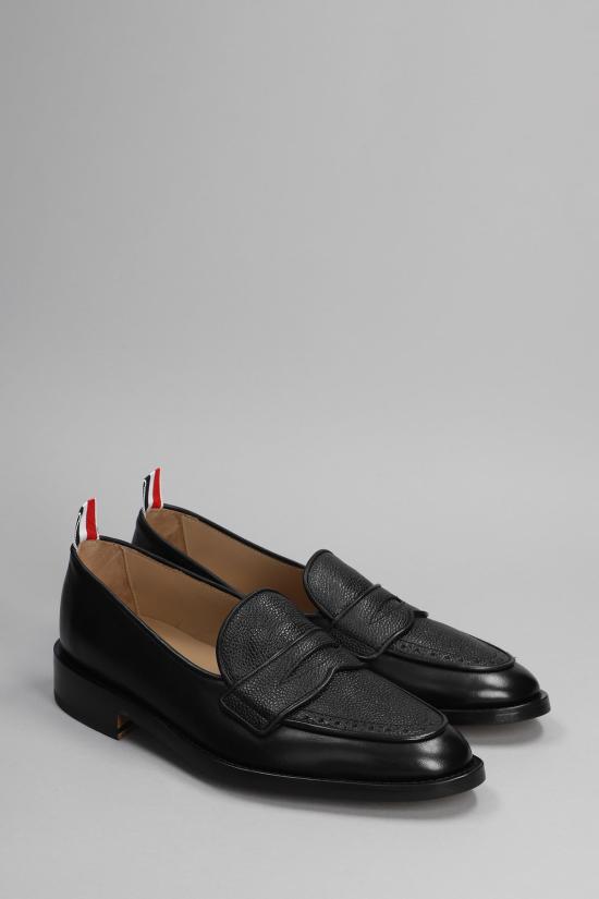  톰브라운 로퍼 톰 브라운 소프트 페니  블랙 - THOM BROWNE