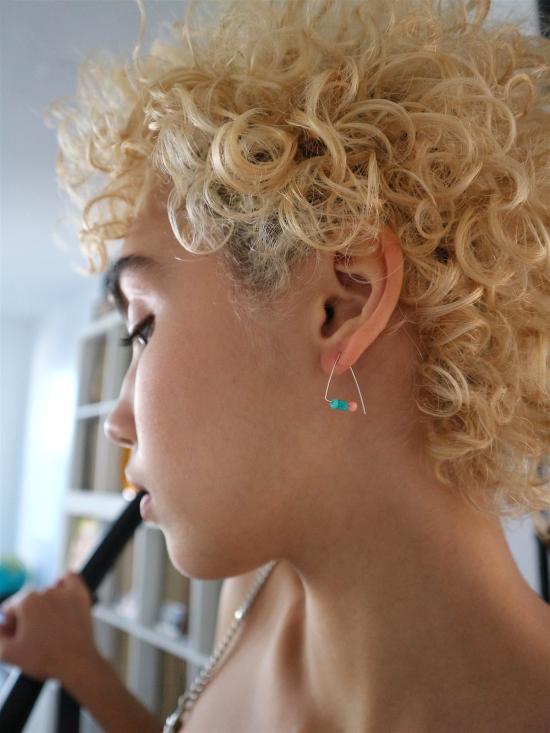  Melissa Mcarthur 이어링 멜리사 맥아더 쁘띠 트라이앵글 후프 실버 - OTHER BRANDS