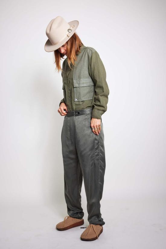  SEEKER 스트레이트 팬츠 시커 쿠프로 수크 실크 팬츠 - OTHER BRANDS