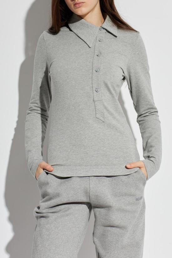  디 아티코 긴팔 티셔츠 아티코 긴팔 폴로 셔츠 그레이 - THE ATTICO