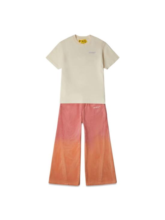  [키즈] 오프화이트 트레이닝/조거 팬츠 키즈  와이드 레그  멀티컬러 - OFF WHITE