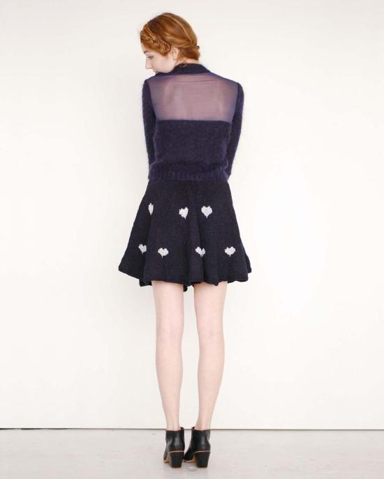  Risto 숏 스커트 리스토 이모티콘 스커트 보라색/회색 하트 - OTHER BRANDS