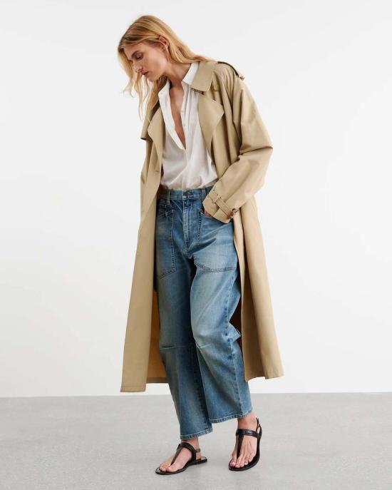  닐리로탄 데님 팬츠 Nili Lotan Shon Jean 서머 워시 - NILI LOTAN