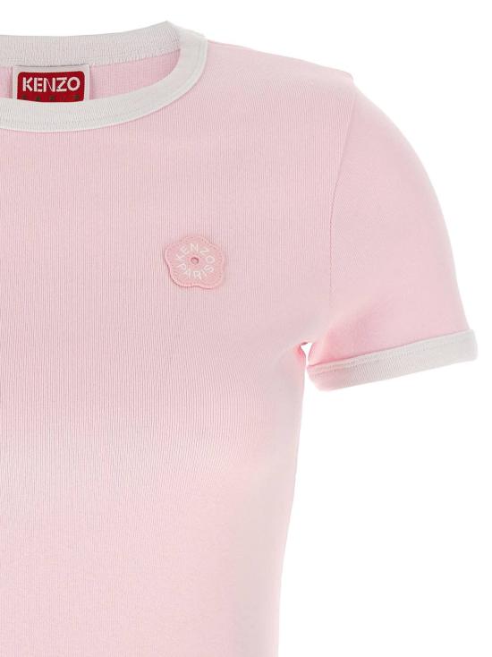  겐조 반팔 티셔츠 보케 플라워 2.0 티셔츠 핑크 - KENZO