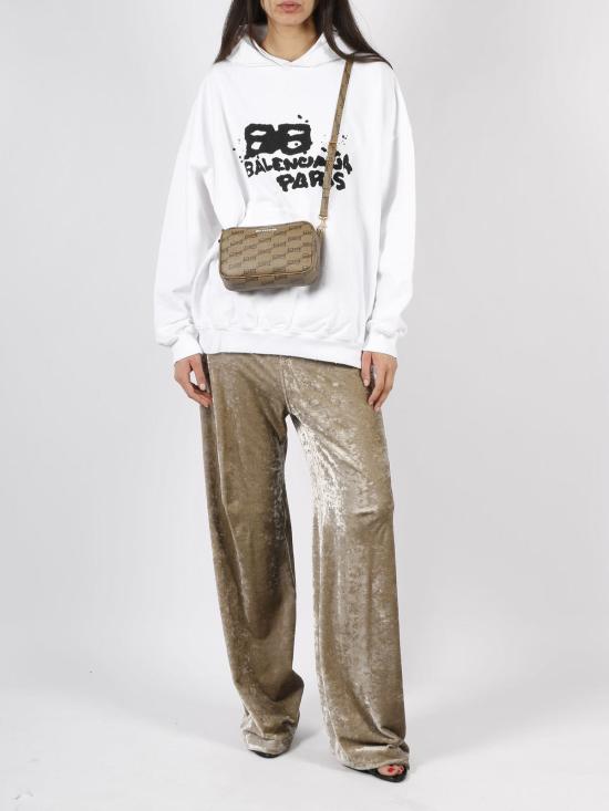  발렌시아가 스트레이트 팬츠 스트레치 팬츠 누드 & 뉴트럴 - BALENCIAGA