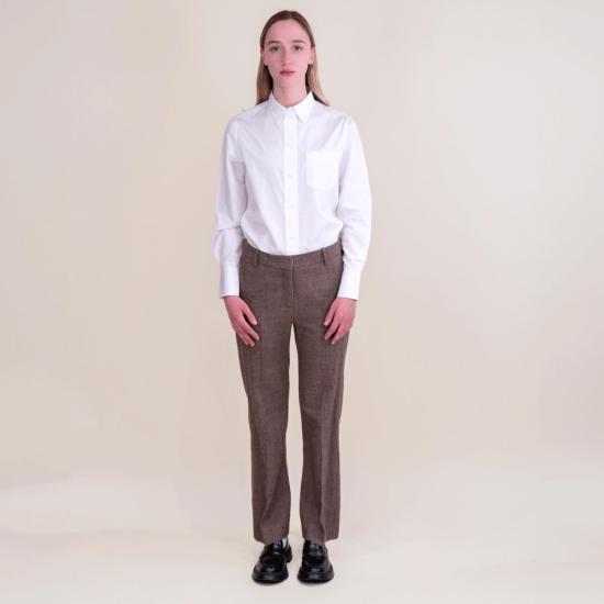  알리지 스트레이트 팬츠 알리시 울 테일러드  바롤로 체크 - ALYSI