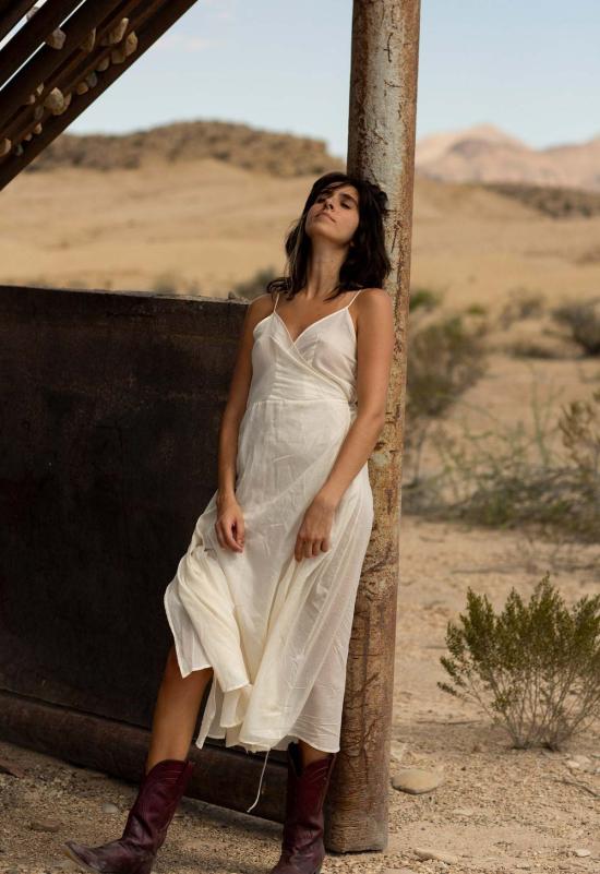  루 샤르망 롱 원피스 발레 랩 드레스