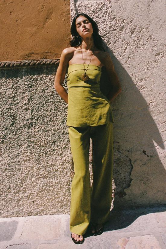  페이스풀더브랜드 스트레이트 팬츠 페이스풀 더 브랜드 일라이드 팬츠 올리브 - FAITHFULL THE BRAND