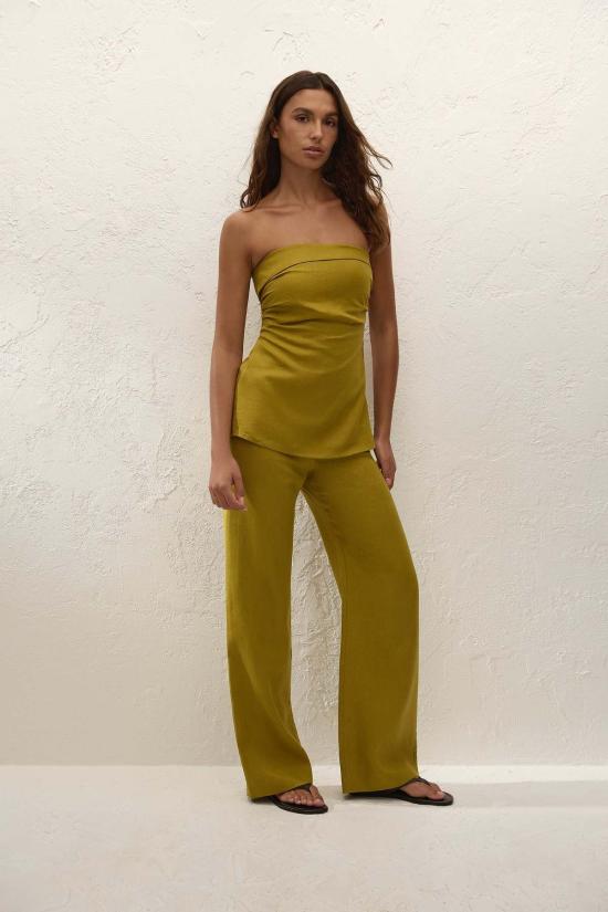  페이스풀더브랜드 스트레이트 팬츠 페이스풀 더 브랜드 일라이드 팬츠 올리브 - FAITHFULL THE BRAND