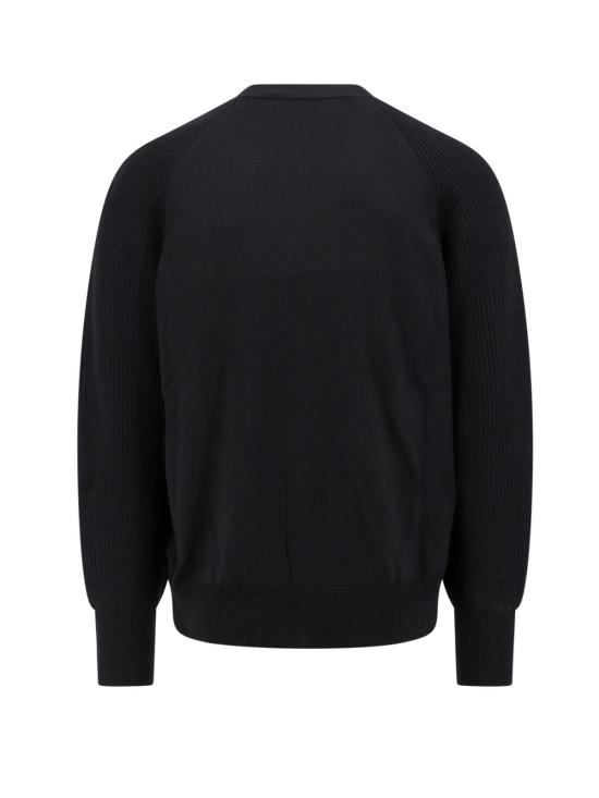  알렉산더 맥퀸 가디건 로고 자수 울  블랙 - ALEXANDER MCQUEEN