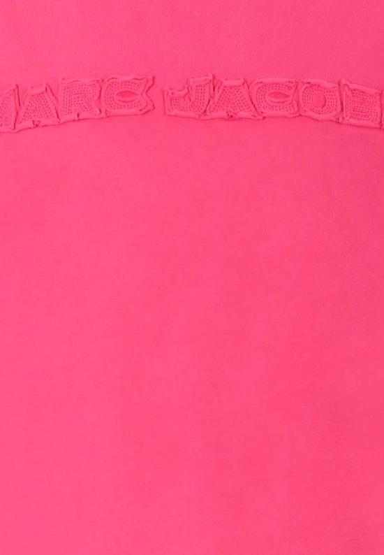  [키즈] 마크제이콥스 트레이닝 상의 마크 제이콥스 아동용 로고 티셔츠 (푸시아 색상) - MARC JACOBS