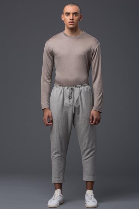  Deveaux 트레이닝/조거 팬츠 데보 울 레저 팬츠 그레이 - OTHER BRANDS