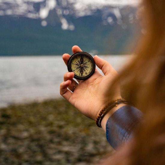  Ten Thousand Villages 가죽소품 만 개의 마을 방랑자의 나침반 - OTHER BRANDS