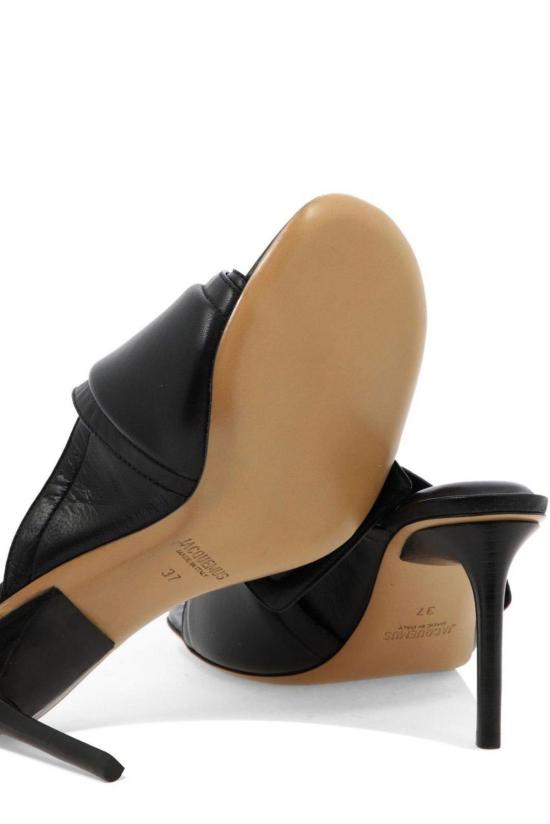  자크뮈스 뮬/슬리퍼 레 뮬 아쿠아 스쿠바 슬라이드 스틸레토 블랙 - JACQUEMUS