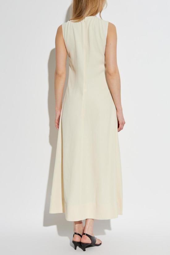  토템 롱 원피스 유기농 면 셔츠 화이트 - TOTEME