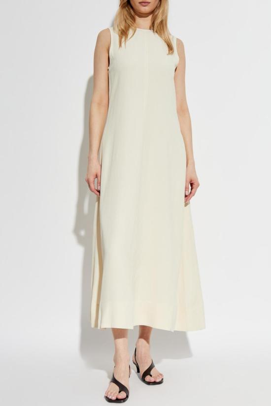  토템 롱 원피스 유기농 면 셔츠 화이트 - TOTEME