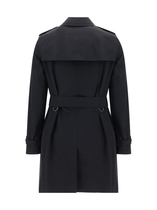  버버리 트렌치 코트 켄싱턴 트렌치 재킷 블랙 - BURBERRY